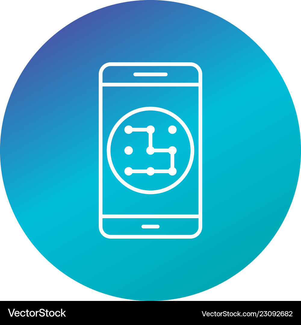Pattern mobile application icon Vector Image