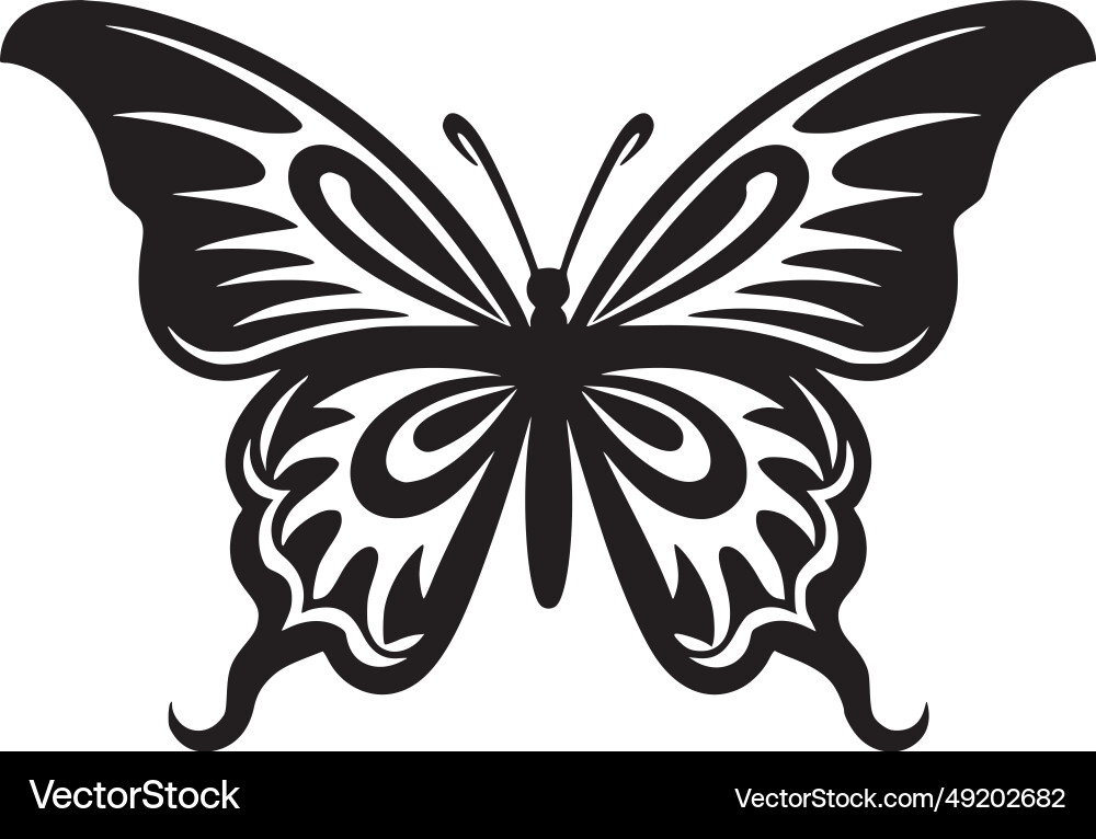 Schmetterling - minimalistisches und flaches Logo Schmetterling - minimalistisches und flaches Logo vektorbild