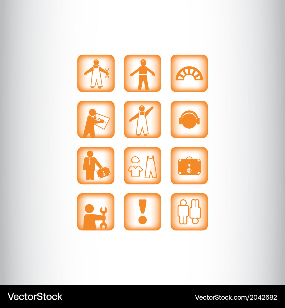 Symbol elements set for web design vector image