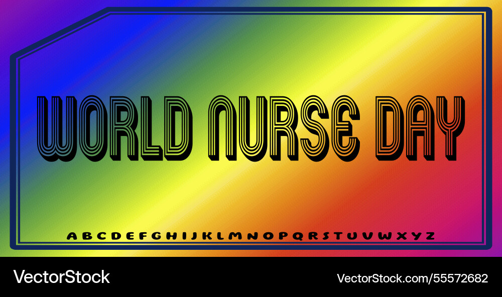 Text effects with editable colors and abstract Vector Image