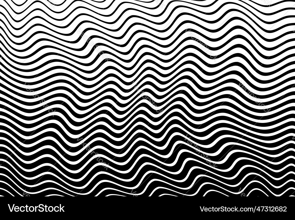 Wavy lines pattern vector image