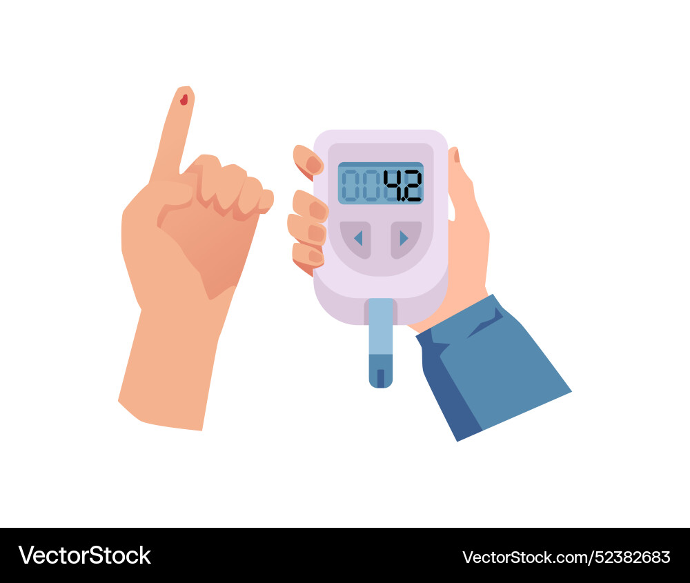 A device for checking diabetes and determining A device for checking diabetes and determining vector image