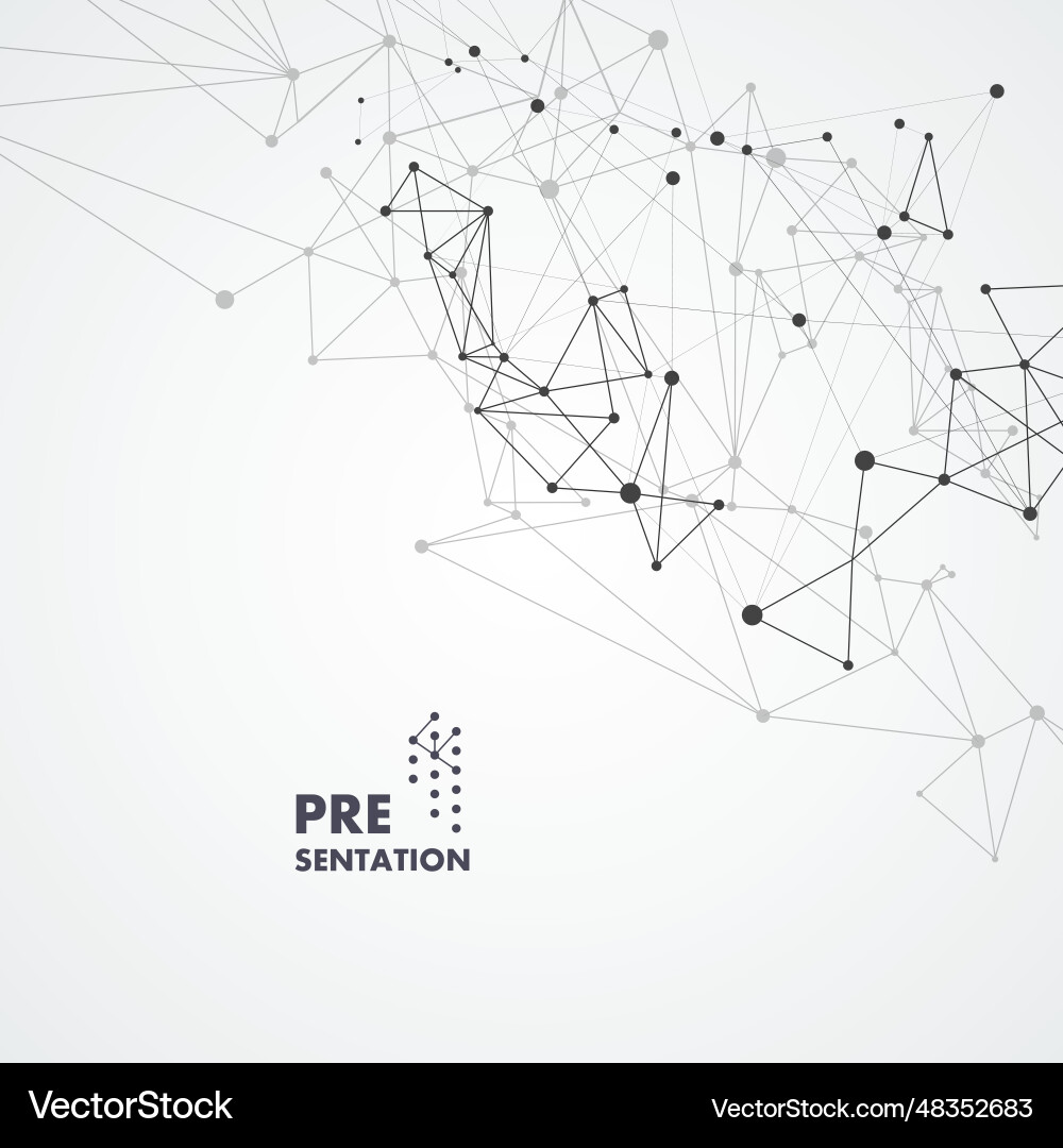 Abstract background with dotted grid connected Abstract background with dotted grid connected vector image