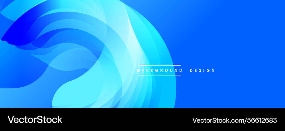 Abstract blue layers create flowing dynamic Abstract blue layers create flowing dynamic Vector Image