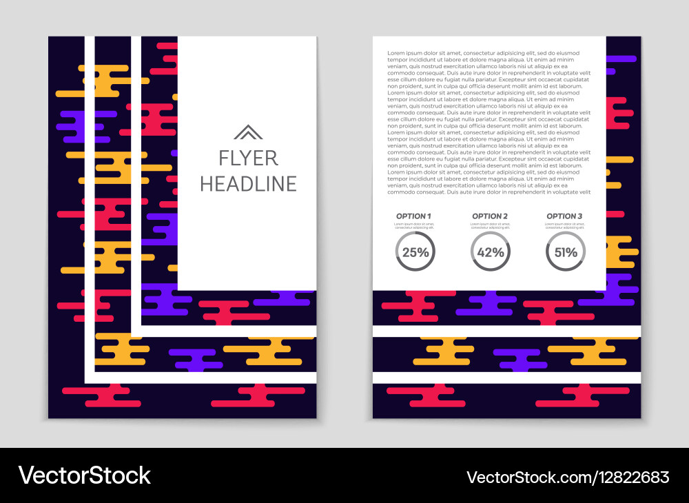 Abstract layout background set for art vector image