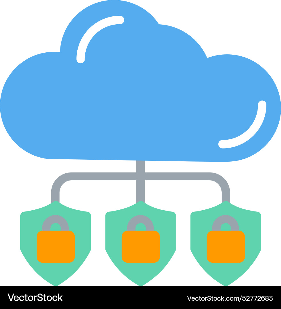 Cloud computing icon design vector image