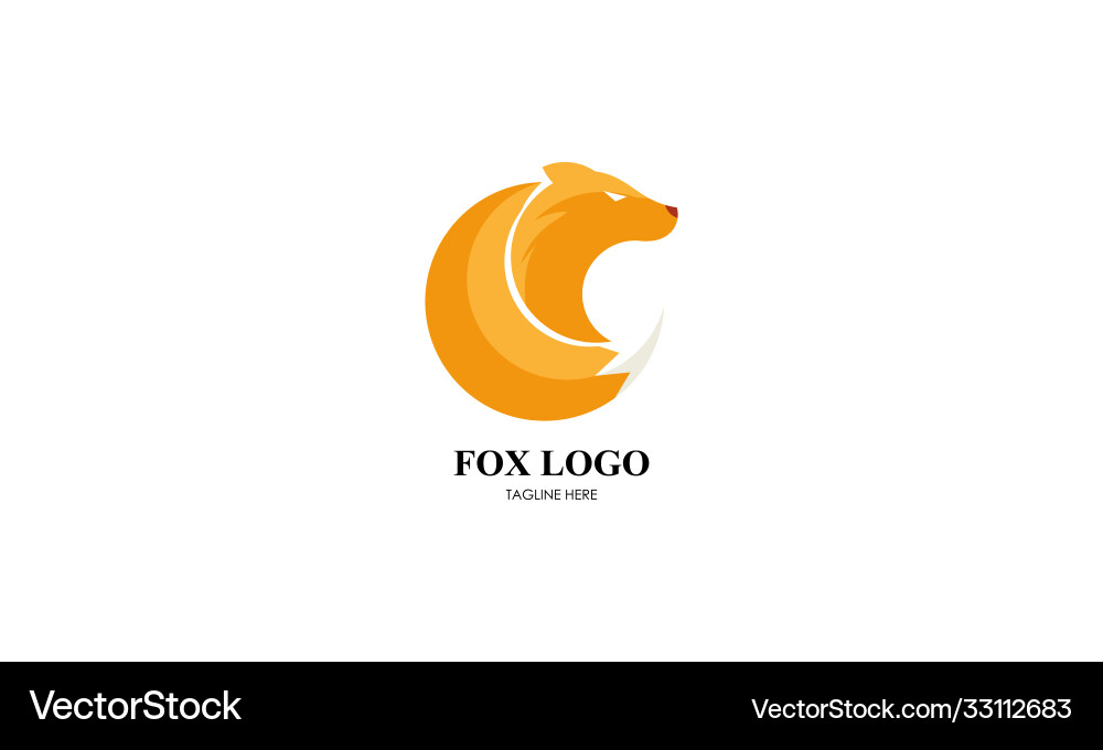 Farbe Fuchs Logo Design super Inspiration Farbe Fuchs Logo Design super Inspiration vektorbild