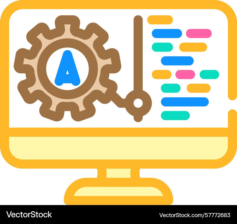Pre programmed modes color icon vector image