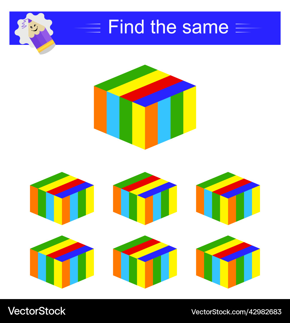 Puzzle game task for development of attention Puzzle game task for development of attention vector image