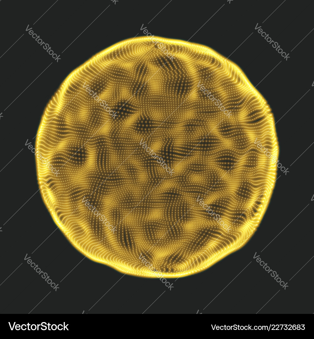 Sphere consisting of points abstract globe grid Sphere consisting of points abstract globe grid vector image