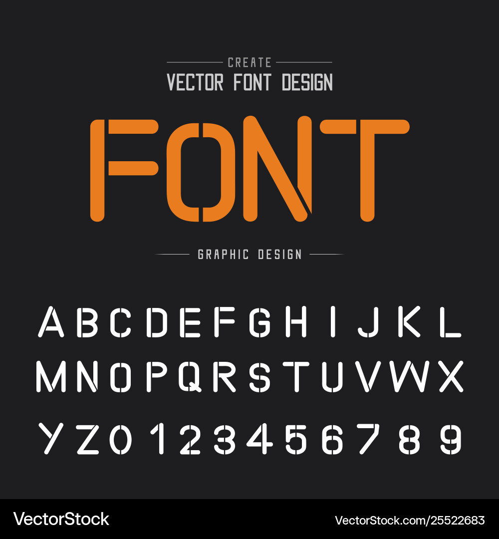 Tech font and alphabet technology typeface Tech font and alphabet technology typeface vector image