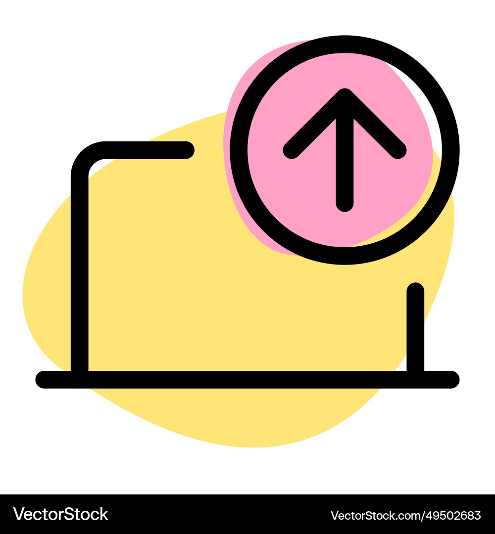 Uploading data from a laptop to another device vector image