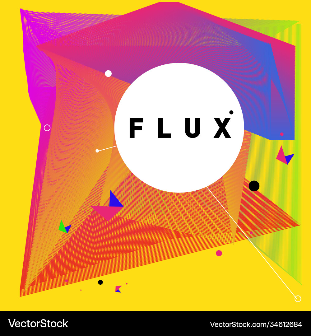 3d colorful wave background dynamic flux effect 3d colorful wave background dynamic flux effect Vector Image