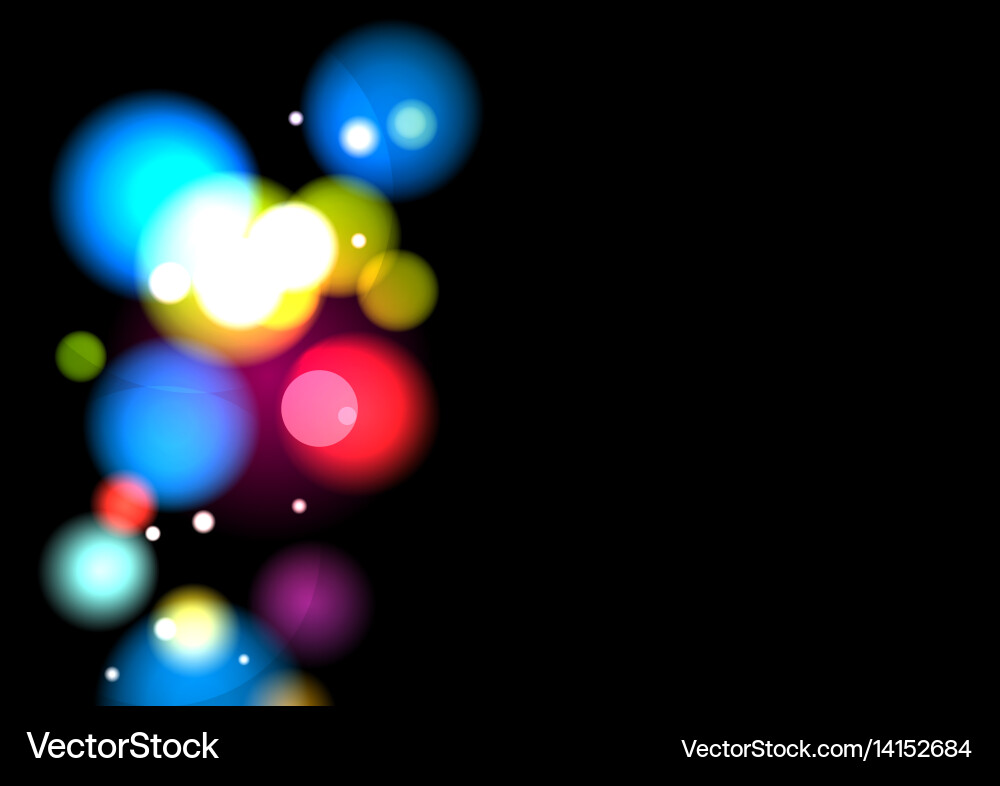 Abstract blurred color with bokeh background Vector Image