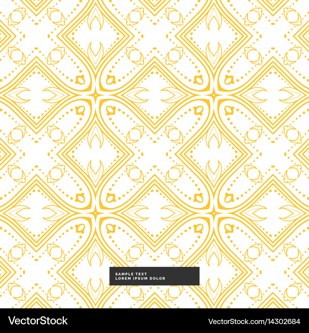 Abstract yellow pattern background vector image