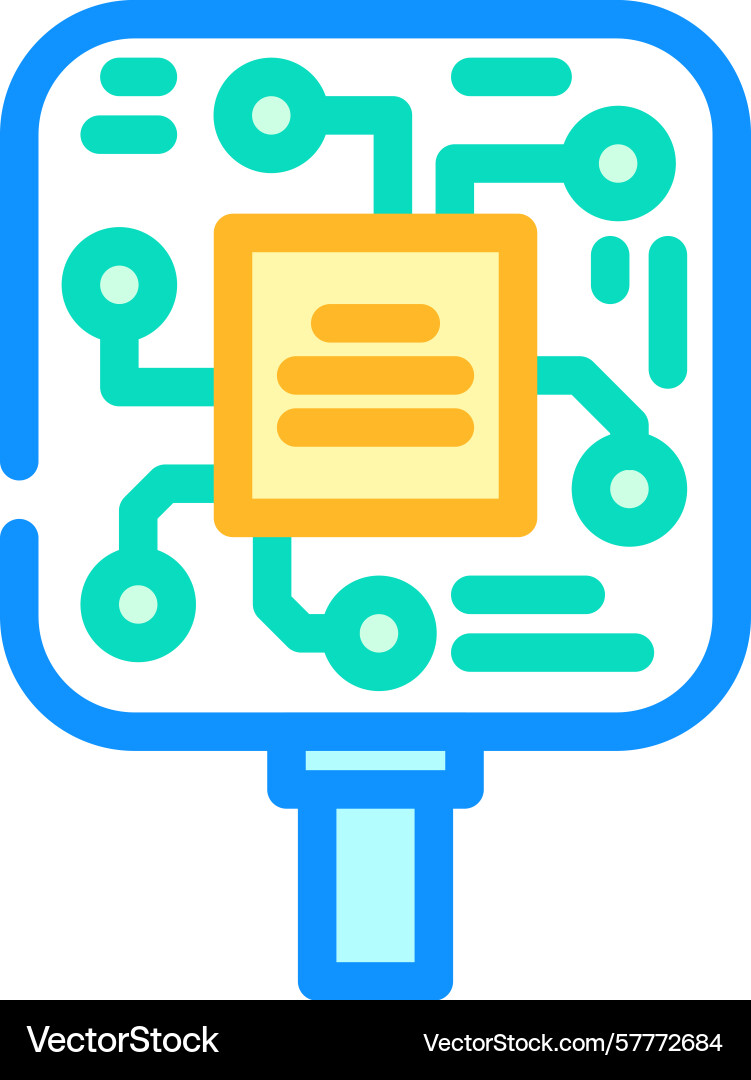 Built sensor color icon Built sensor color icon vector image