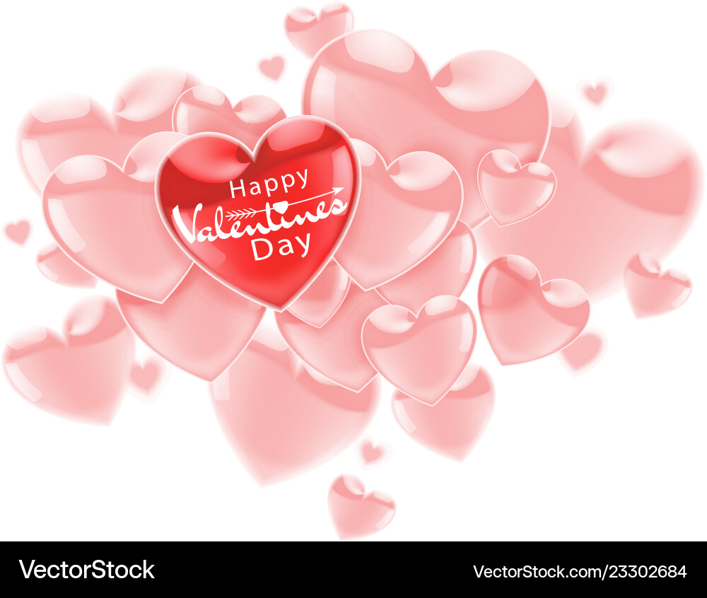 Happy Valentinstag rosa fliegen realistisch Happy Valentinstag rosa fliegen realistisch vektorbild