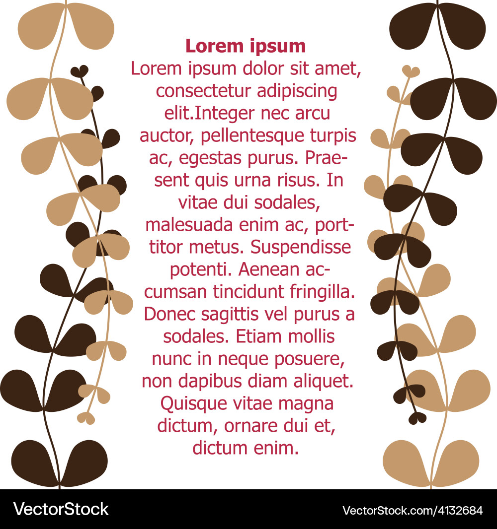 Leave pattern design for background vector image