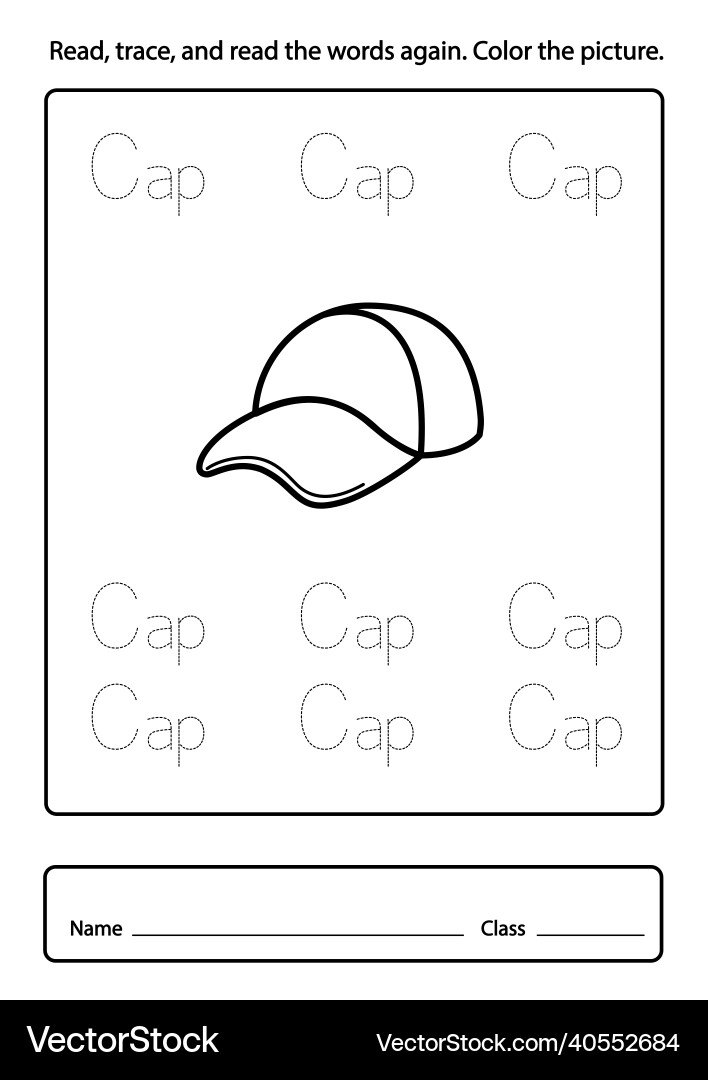 Read trace and the words again color Read trace and the words again color vector image