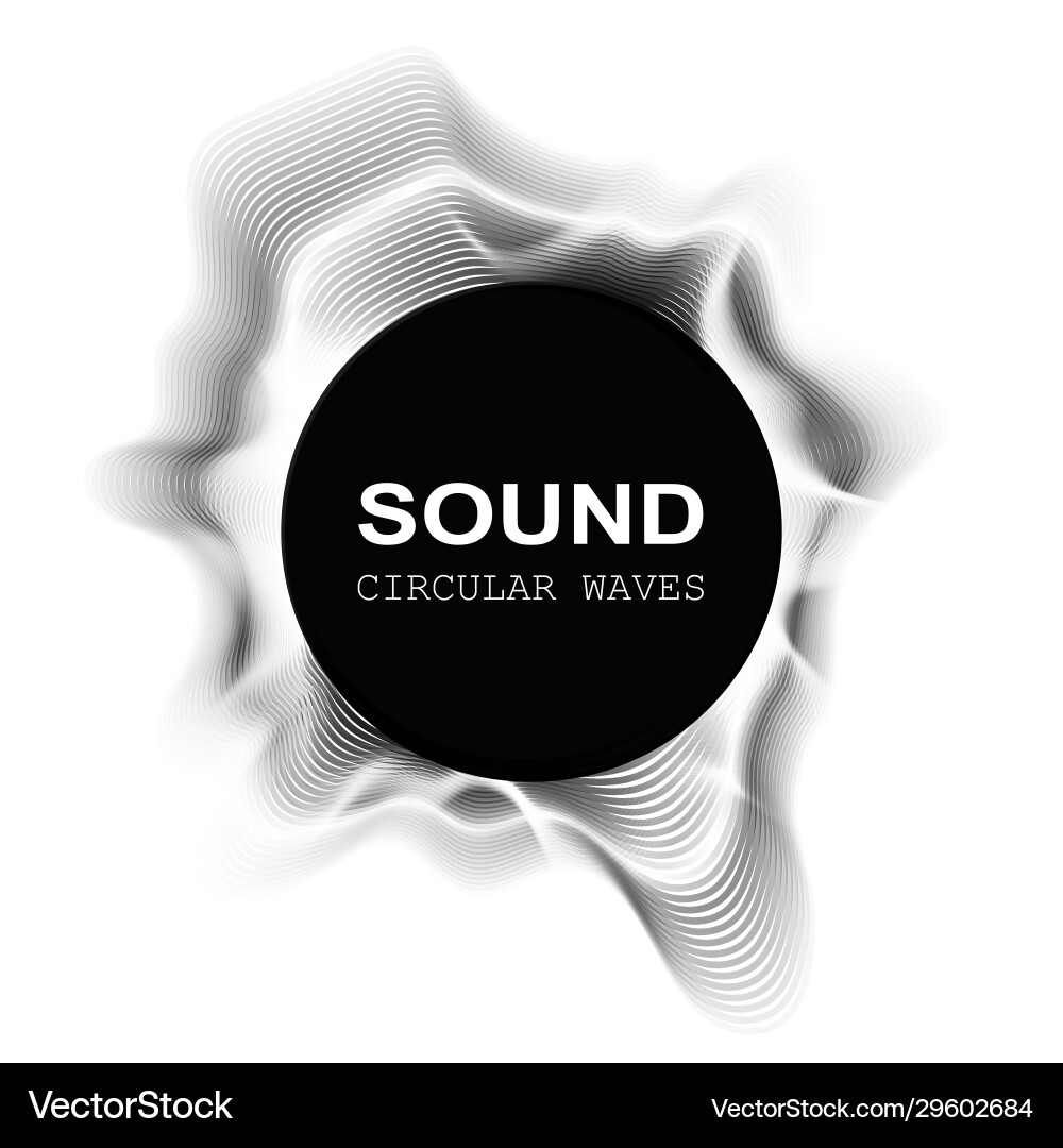 Sound wave radial equalizer dynamic volume Sound wave radial equalizer dynamic volume vector image
