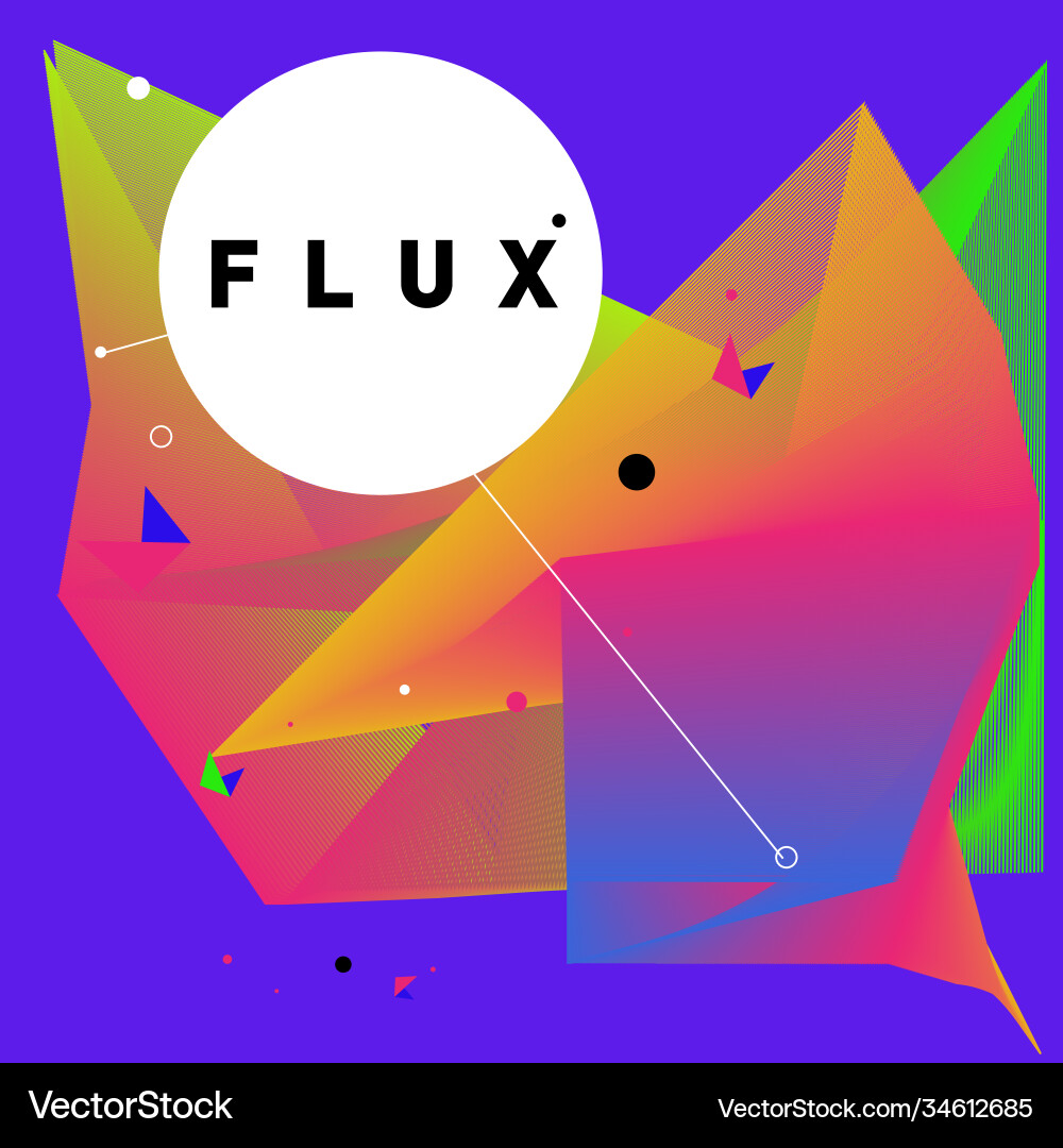 3d colorful wave background dynamic flux effect 3d colorful wave background dynamic flux effect vector image
