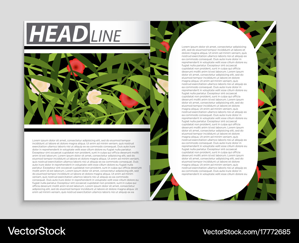 Abstract layout background set for art vector image