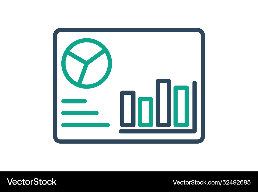 Dashboard icon related to overview line Dashboard icon related to overview line vector image