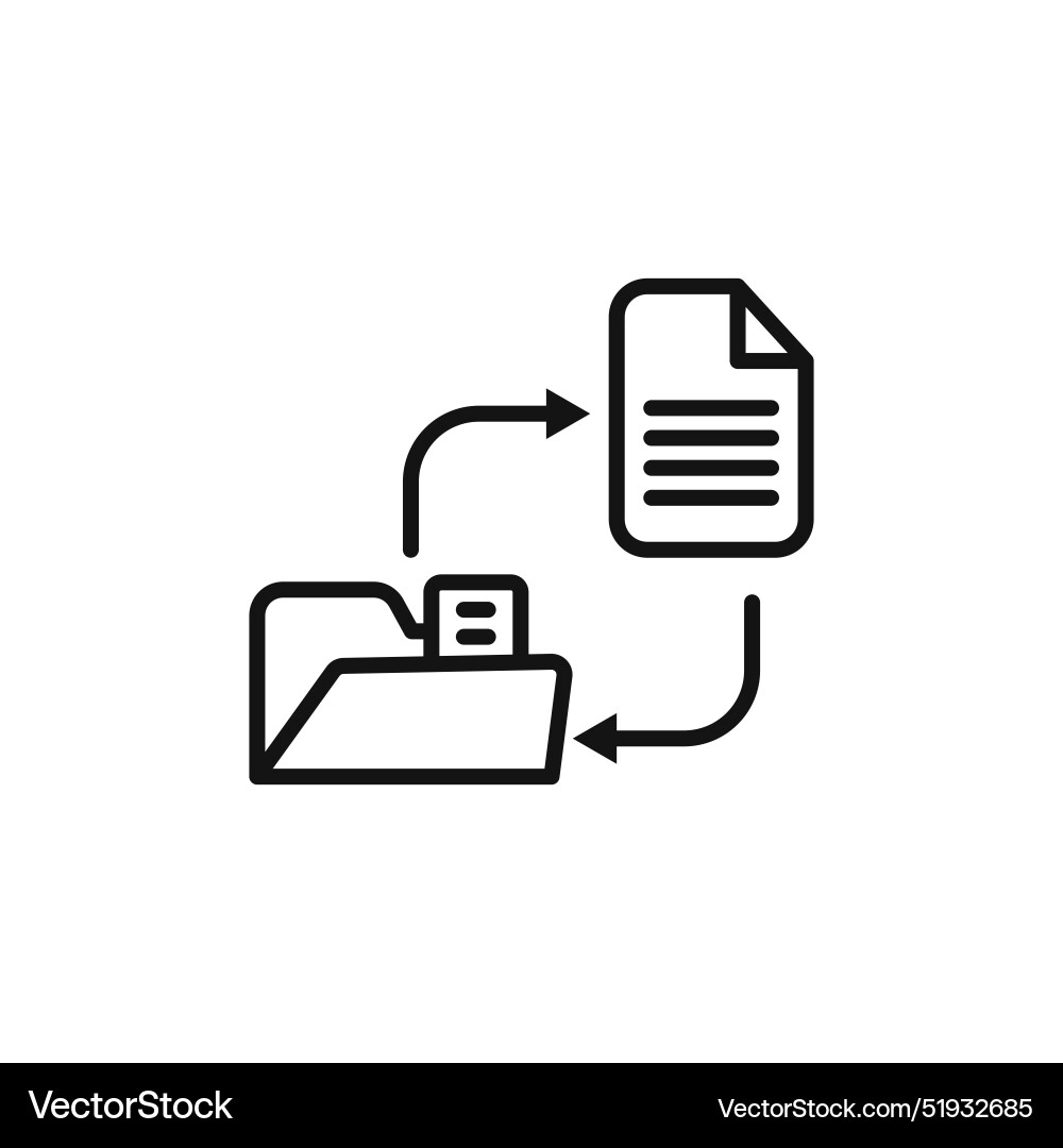 Data transfer arrows icon ideal for file sharing Data transfer arrows icon ideal for file sharing Vector Image