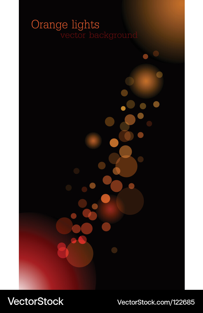 Dynamic Red Lights Bokeh vector image