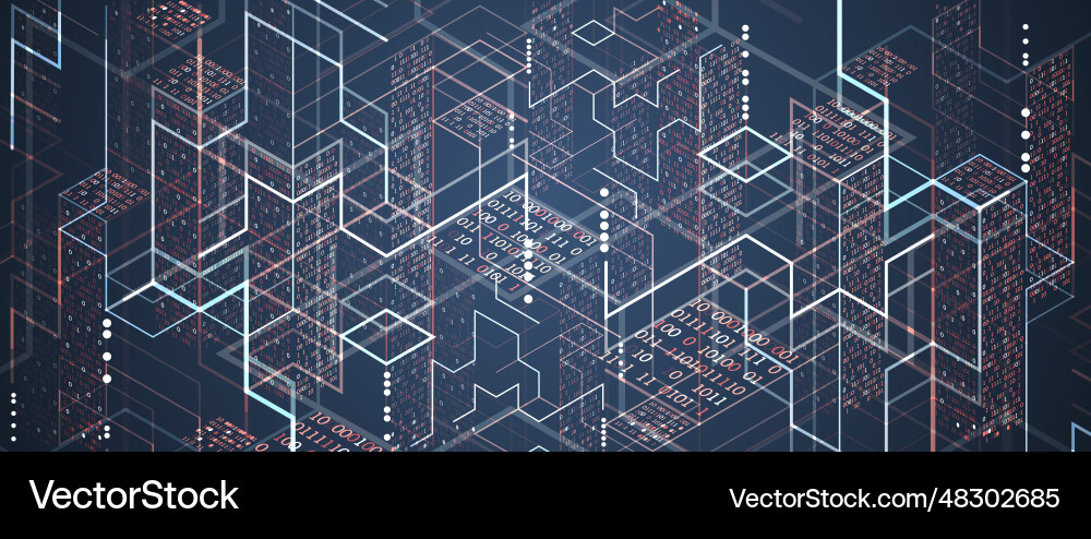 Isometric big data processing concept cloud Isometric big data processing concept cloud vector image