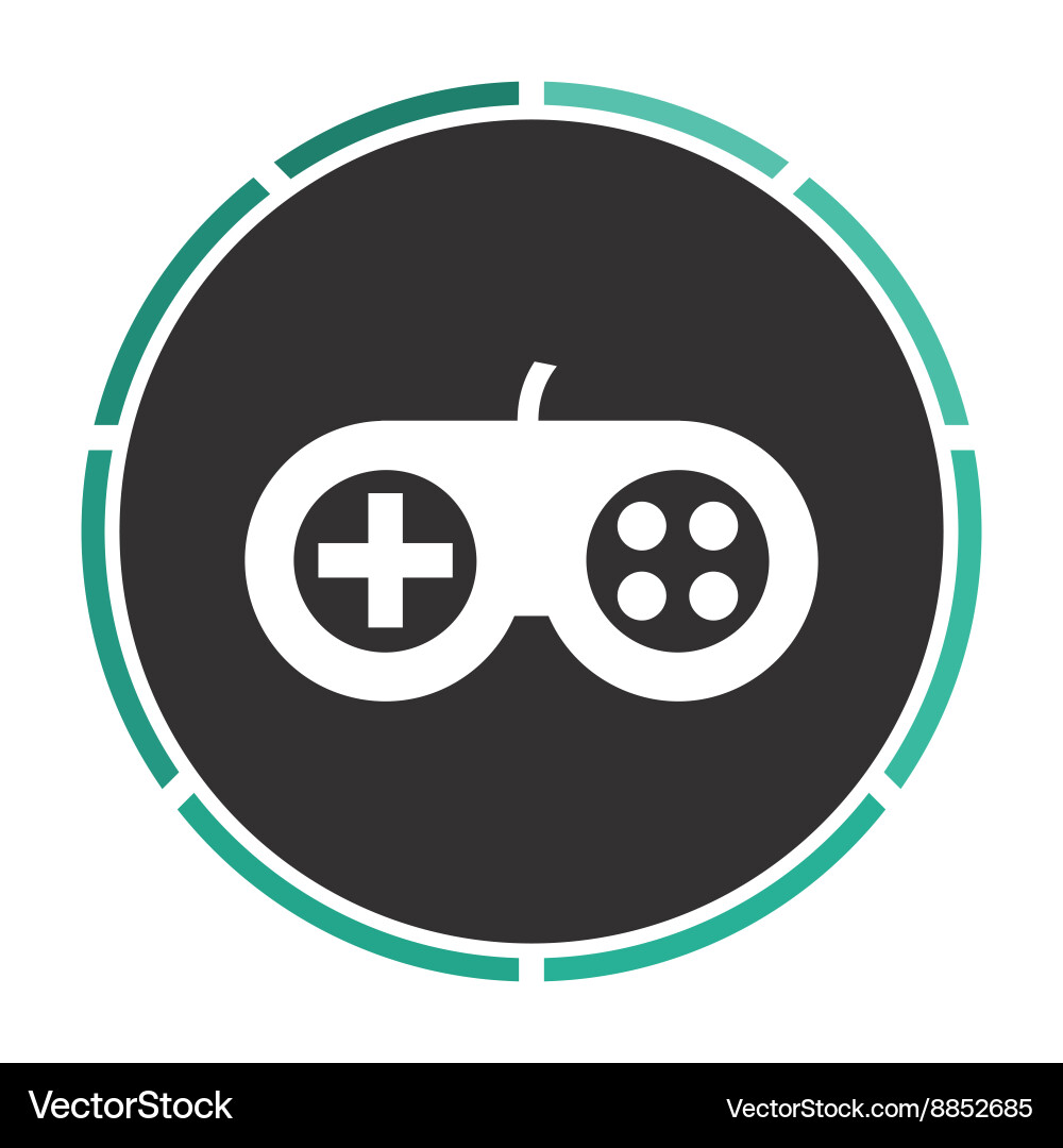 Joystick computer symbol Joystick computer symbol vector image