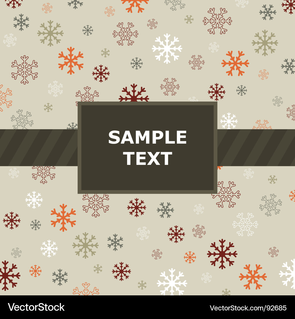 Snowflake pattern vector image