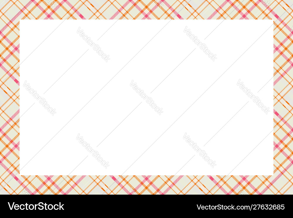 Vintage frame scottish border pattern retro Vintage frame scottish border pattern retro Vector Image