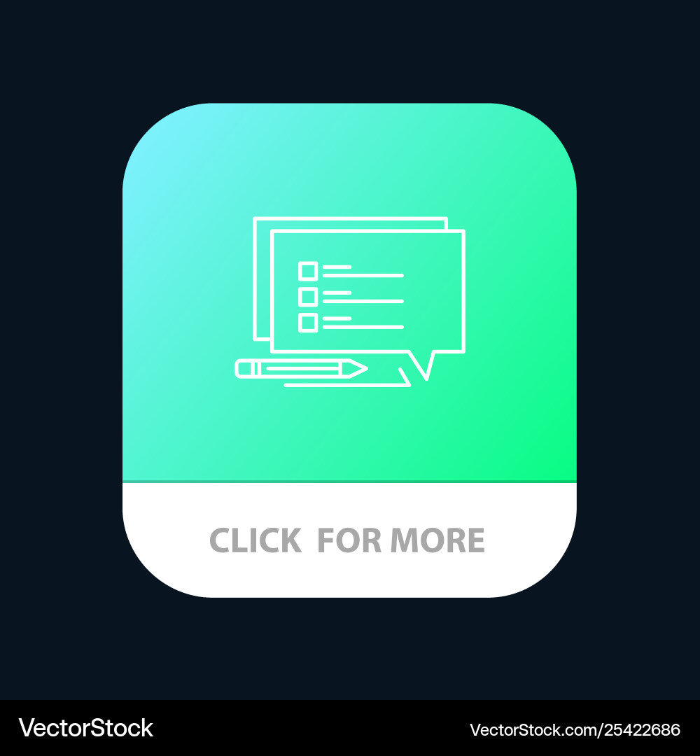 Chat sms message write mobile app button android Chat sms message write mobile app button android Vector Image