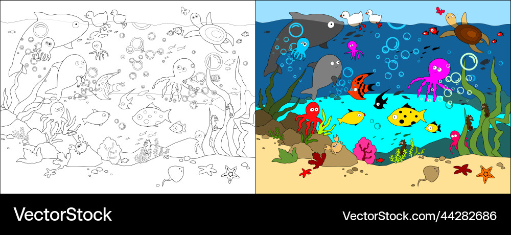 Color Book Vector Coloring book Royalty Free Vector Image - VectorStock