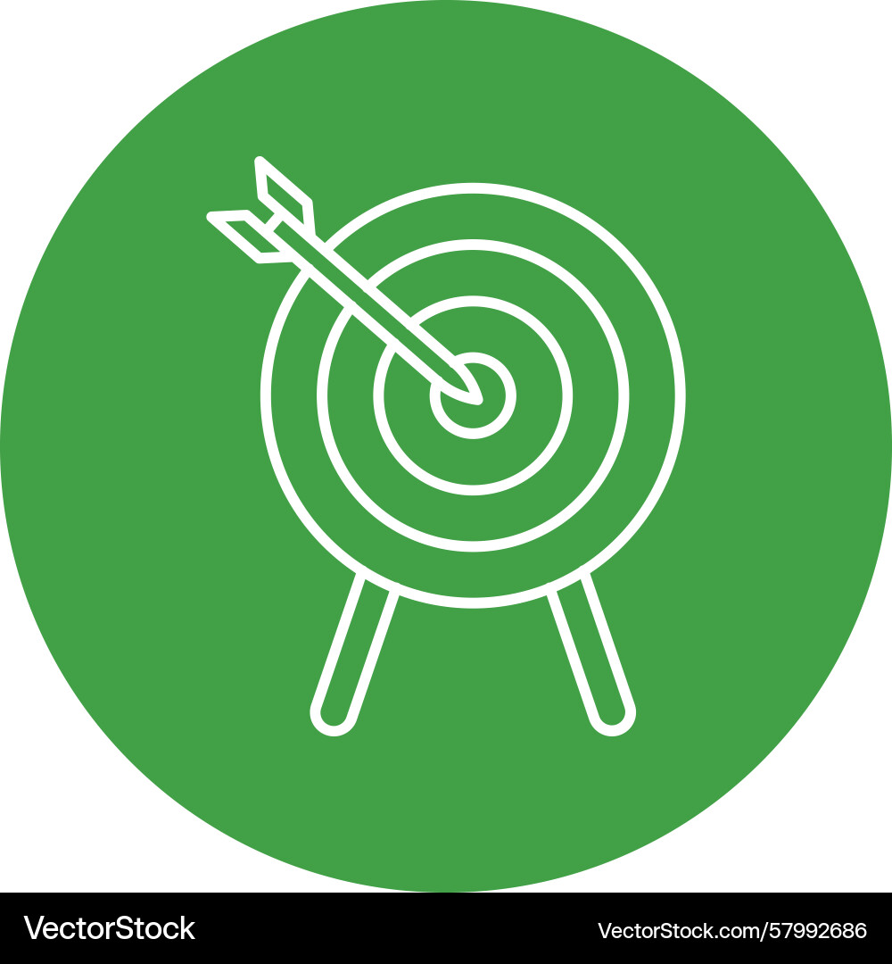 Dartboard Line Set Vector Image