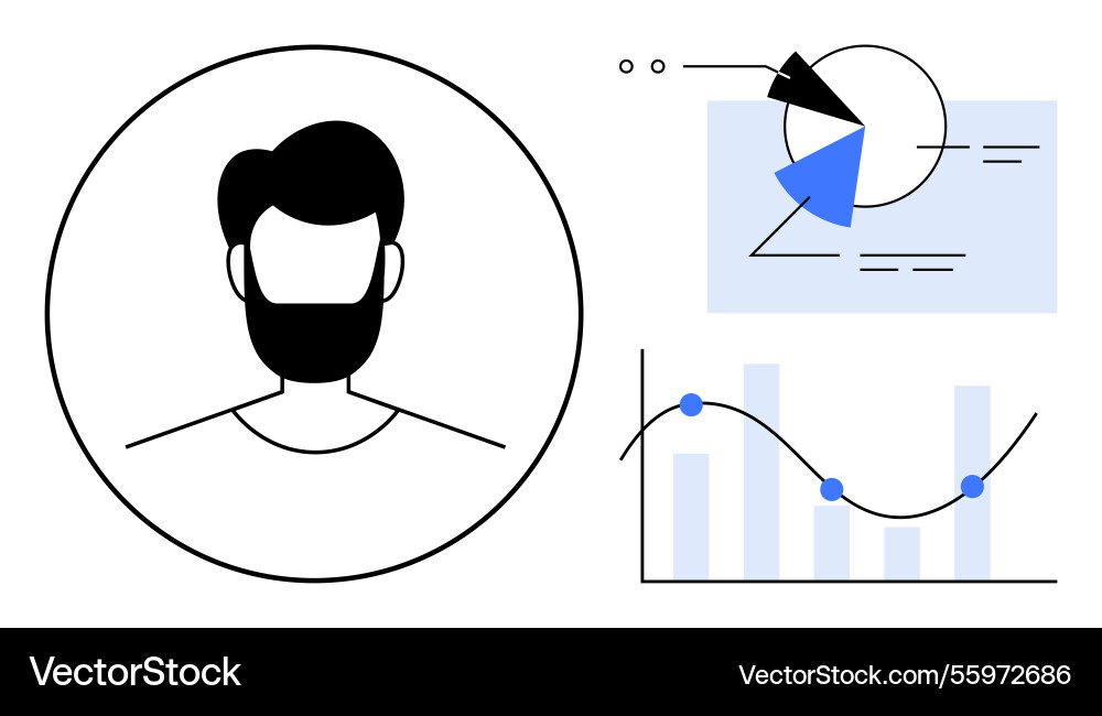 Data analysis and profiling visualization Data analysis and profiling visualization Vector Image