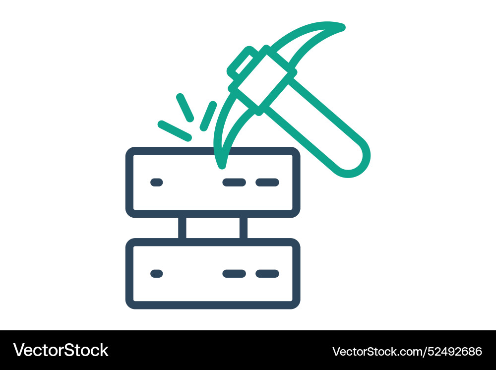 Data mining icon related to discover line Data mining icon related to discover line vector image