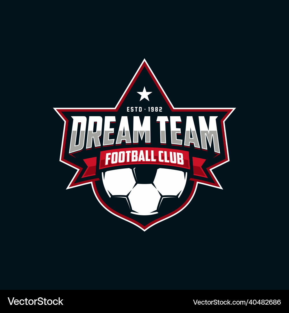 Football club logo Vector Image