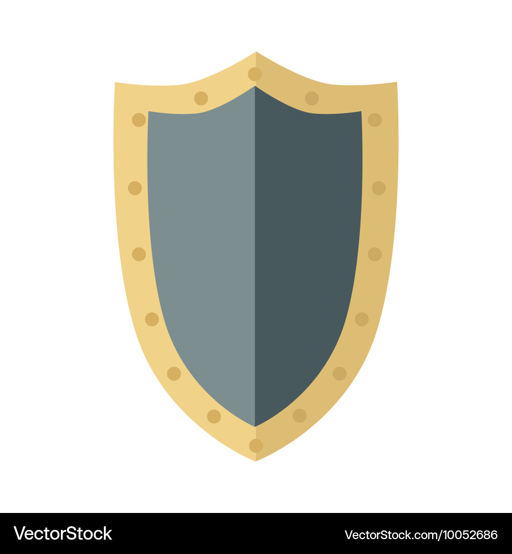 Game object of warrior shield Vector Image