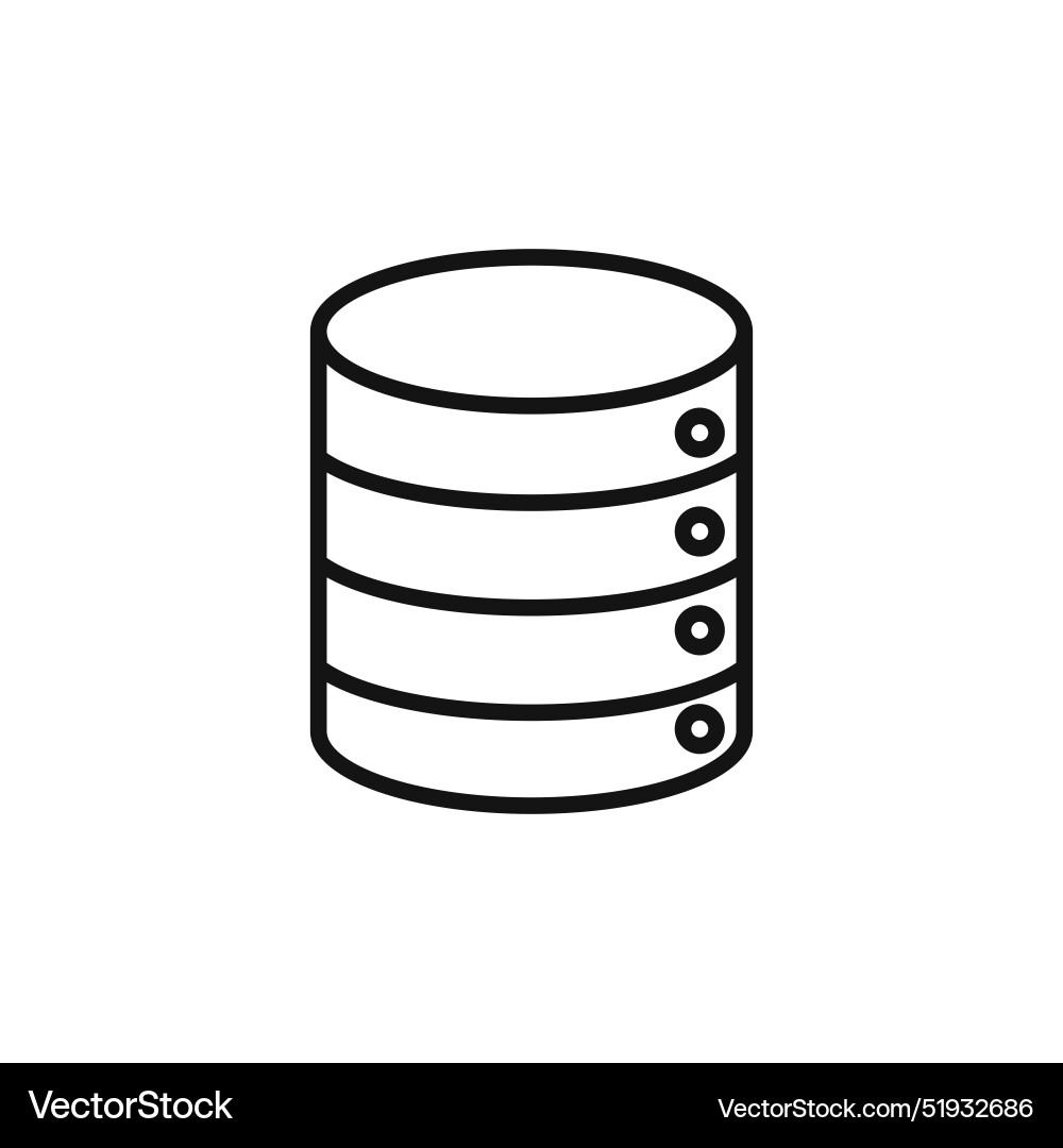 Information database icon perfect for data vector image