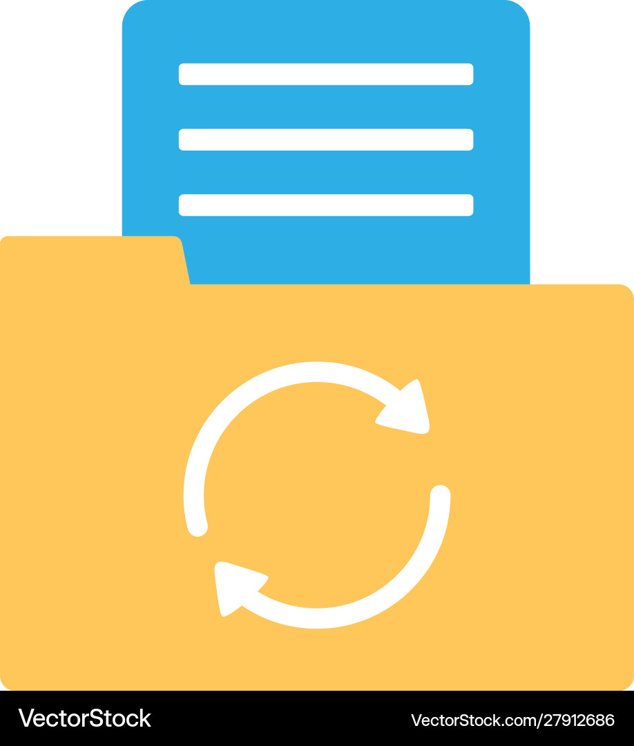 Isolated document and file flat design vector image
