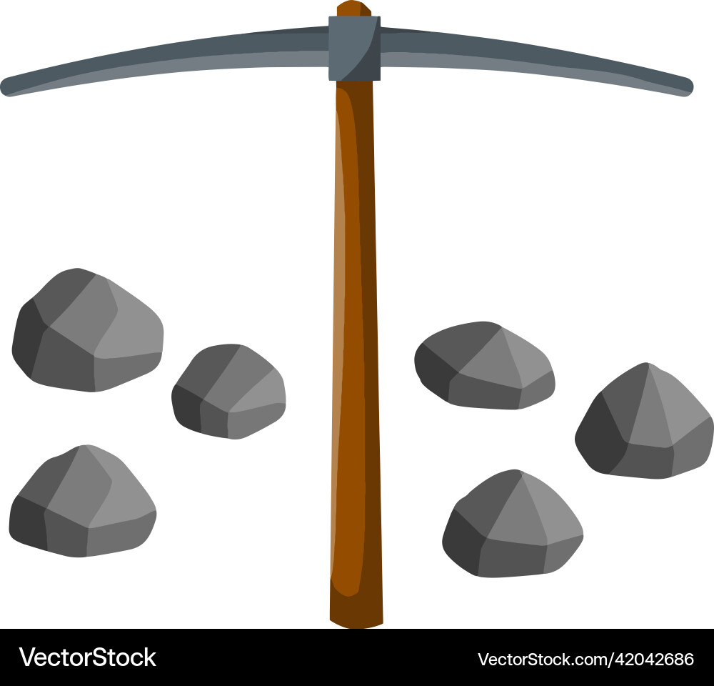 Set of objects miner Set of objects miner vector image