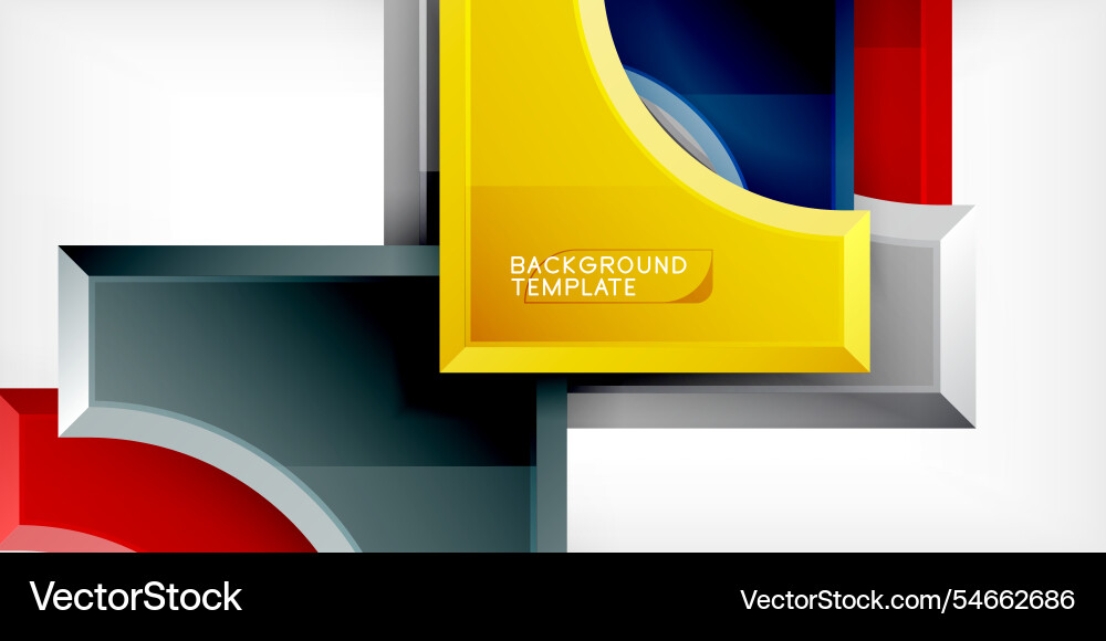 Square arrow shapes with round elements Square arrow shapes with round elements Vector Image