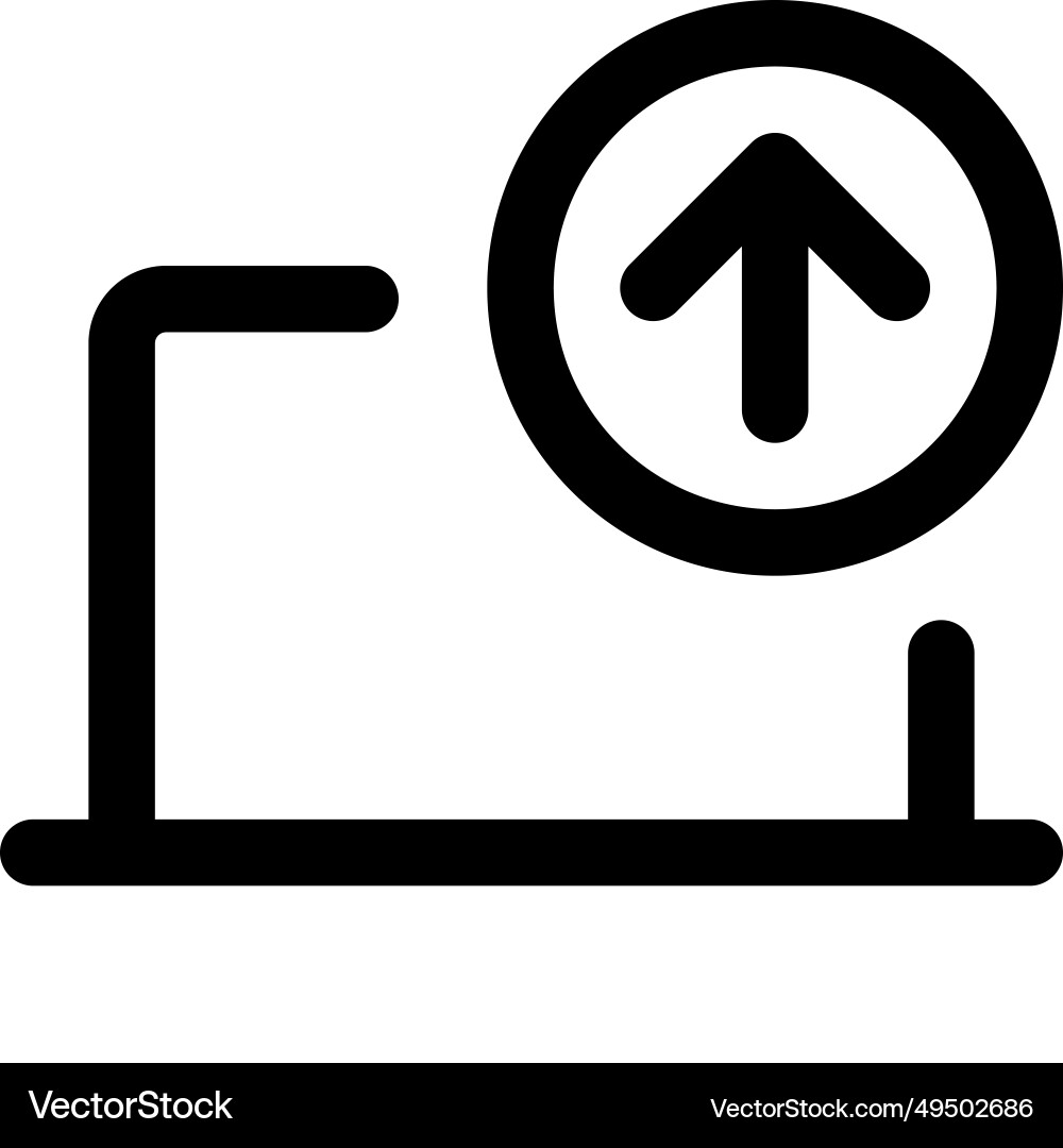 Uploading data from a laptop to another device vector image