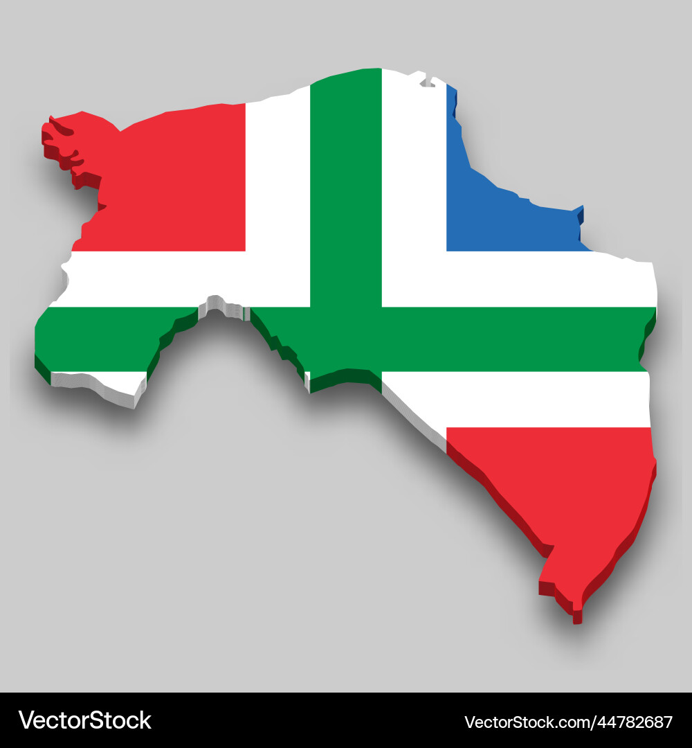 3d isometrische Karte von groningen ist eine Region 3d isometrische Karte von groningen ist eine Region vektorbild