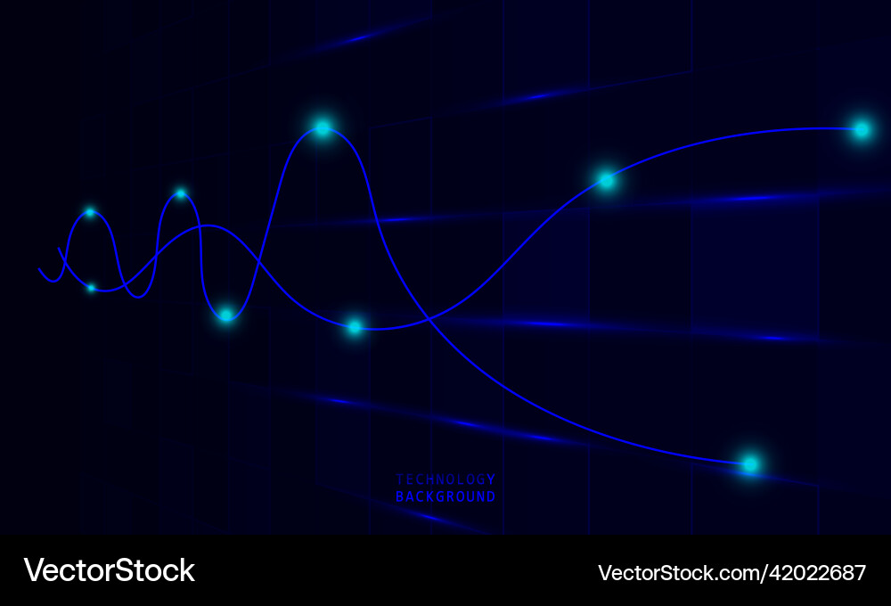 Abstract technology concept particle connection Abstract technology concept particle connection vector image