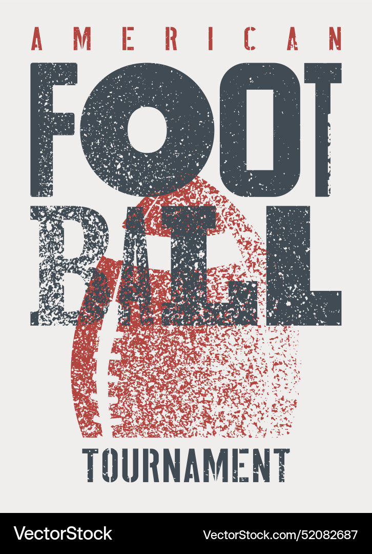 American Football Turnier Vintage Grunge Poster American Football Turnier Vintage Grunge Poster vektorbild