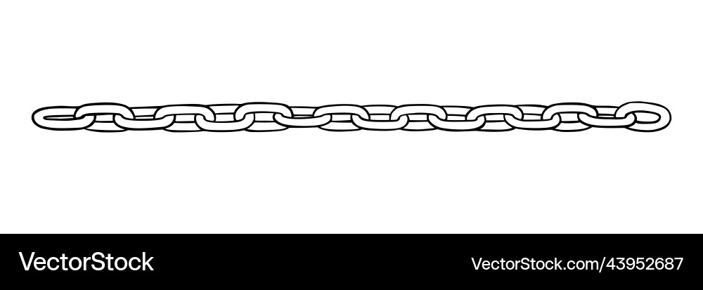 Chain as symbol of unity and cooperation sketch Chain as symbol of unity and cooperation sketch vector image