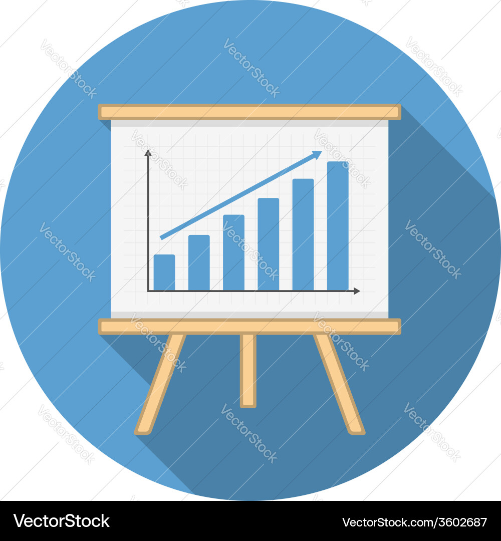 Chart and Graph Icon Vector Image